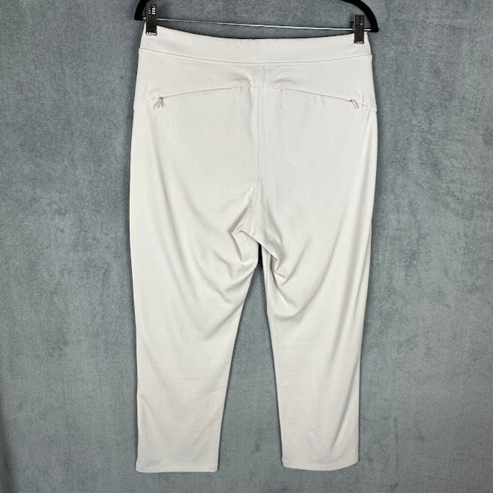 Athleta Headlands Hybrid Pants Womens 10 Cream Crop Stretch Comfort Minimalist - Picture 7 of 15